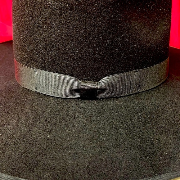 NWT FREE PEOPLE LACK OF COLOR MELODIC FEDORA HAT IN BLACK SMALL main image 6